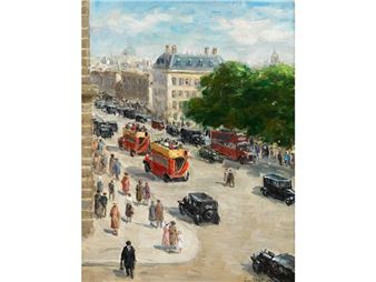 VERKEHRSREICHE STRASSE IN LONDON - Narcisse Guilbert