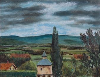 The Tarn Valley from le Chateau La Motte - Edwin Maxwell Fry