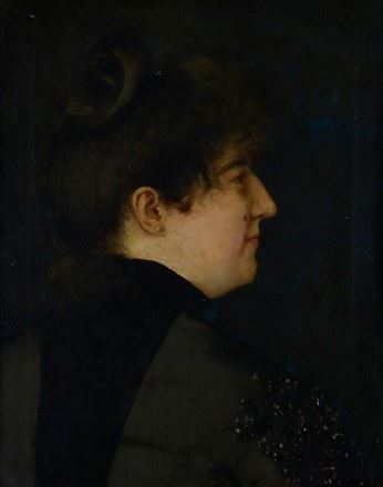 PORTRAIT OF MATILDE SERAO by Domenico Monelli