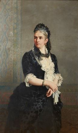 Vittorio Matteo Corcos | PORTRAIT OF JANE CRUM-EWING (1885) | MutualArt