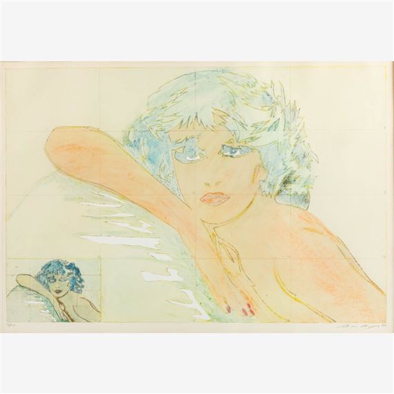 Frau mit Kopf by Werner Berges, (19)77