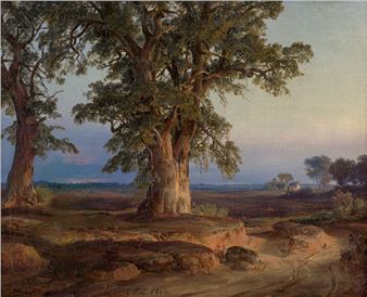 Eifellandschaft in der Dämmerung - Carl Friedrich Lessing