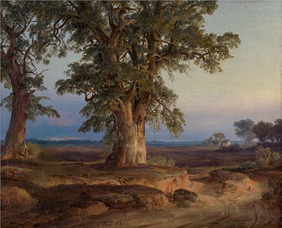 Carl Friedrich Lessing | Eifellandschaft in der Dämmerung (1836 ...