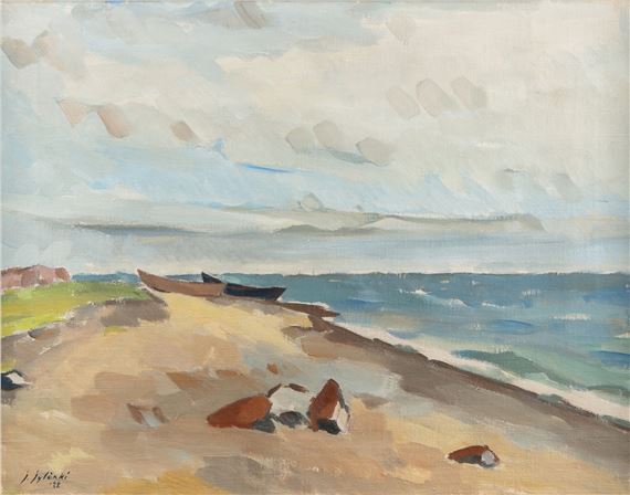Shore landscape by Jussi Jylänki, 1922