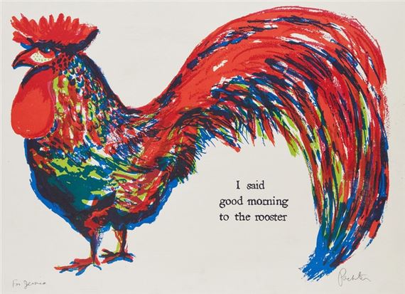 I Said Good Morning to the Rooster by Charles Pachter