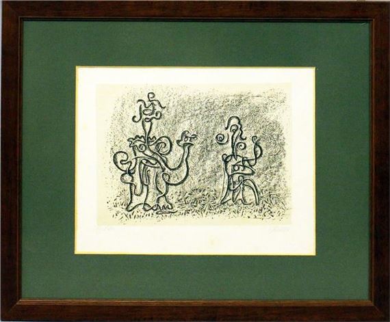 Salome und Herodias" aus: "Salome und der Prophet by Willi Baumeister, von 1946