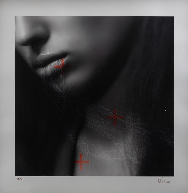 Artwork by Matteo Basilè, Conserving, 2004, Made of C-print on silver paper