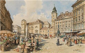 Market in the Freyung in Vienna - Reinhold Völkel