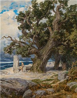 Eiche am nordischen Strand (oak on the nordic beach) - Leopold Rothaug