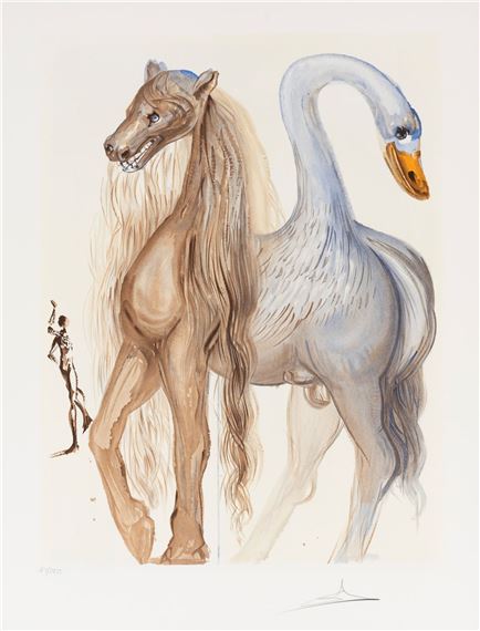 Salvador Dali、LES CHEVAUX DALINIENS Salvador DALI - Les chevaux Daliniens - Saint Georges