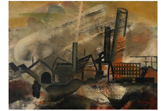 “Industrieel landschap” by Floris Jespers, 1930