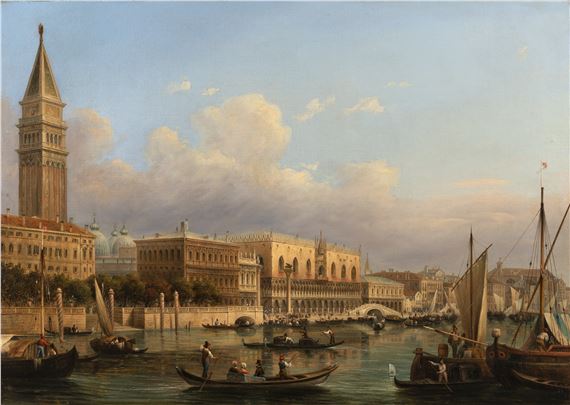 Joseph Carl Berthold Püttner | Venezia, bacino di San Marco | MutualArt