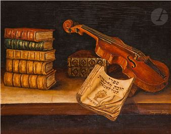 Still life with a violin - Benjamin Derry