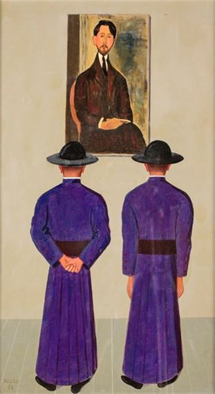 Pippo Rizzo | Omaggio a Modigliani (1958) | MutualArt