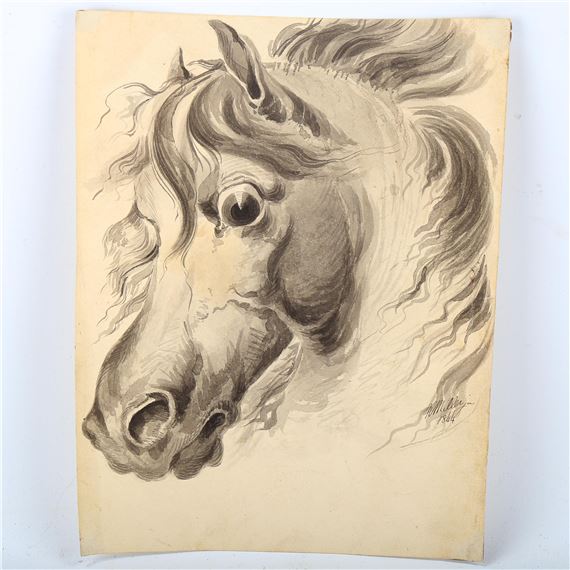 R. Miller | horse study | MutualArt