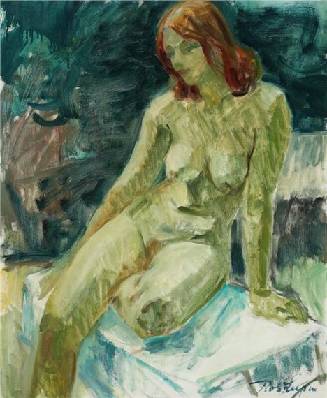 Stydy of a naked woman by Robert Leepin