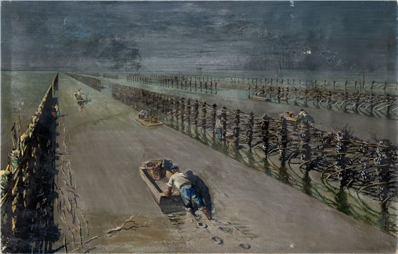 Mussel-Growers - Châtelaillon by Leonid Berman, 1950