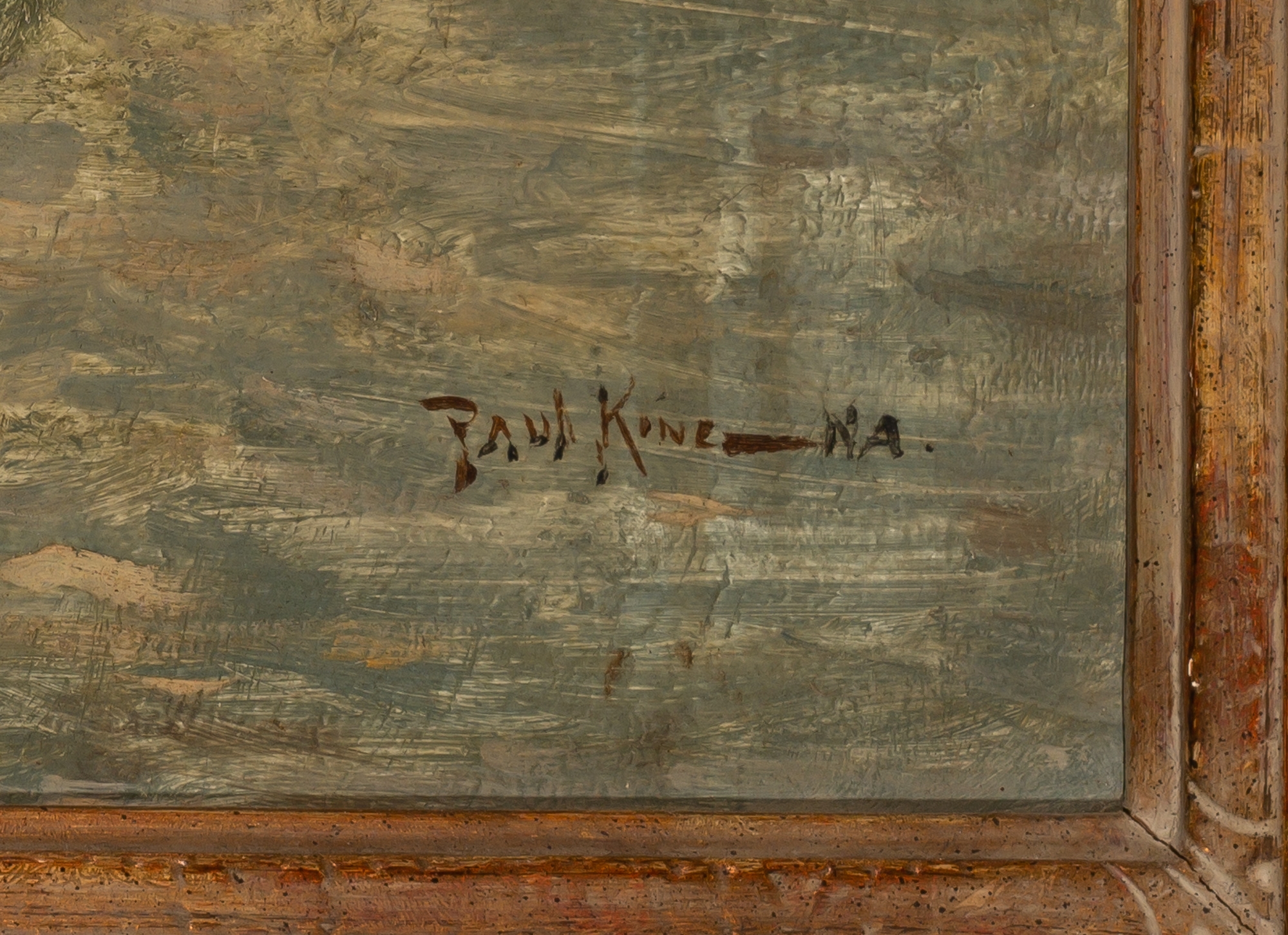 Artwork by Paul King, Harbor View, Made of Oil on Masonite