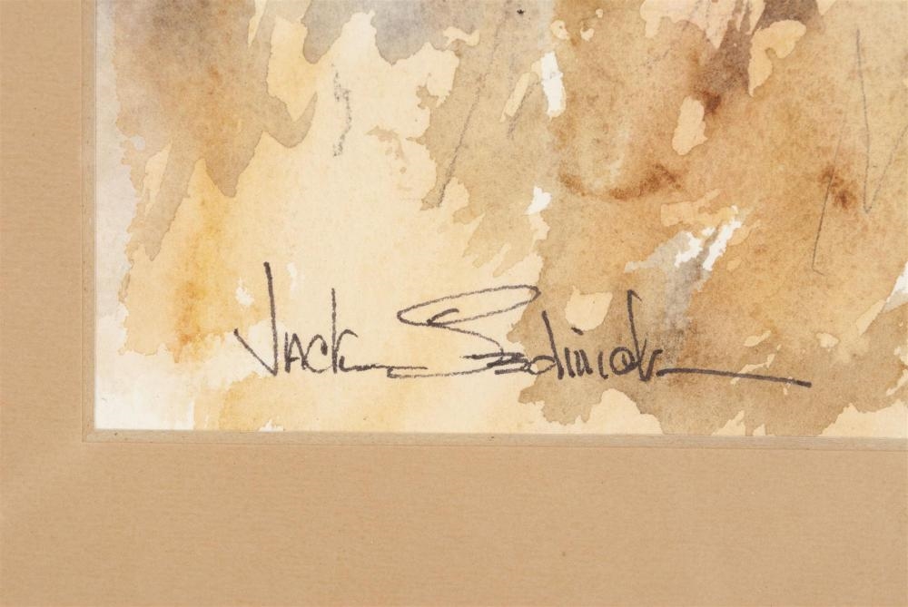 Artwork by Jack Sedwick, Rock Island Caboose, Made of Watercolor on paper