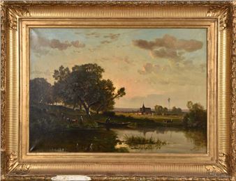 Scène bucolique. - Henri Saint-Meuris