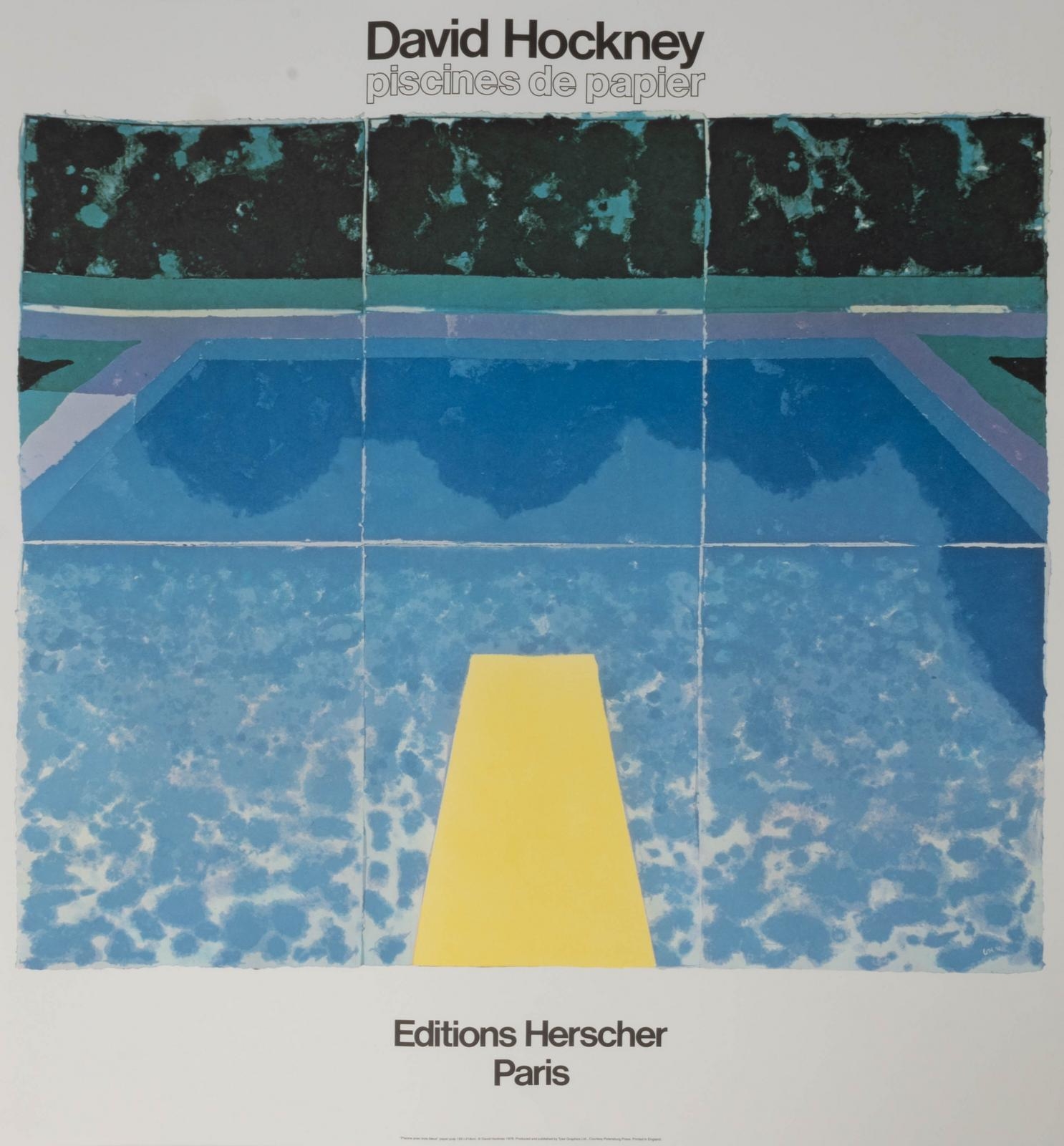 David Hockney | David Hockney/ Piscines de Papier/ Editions Herscher ...
