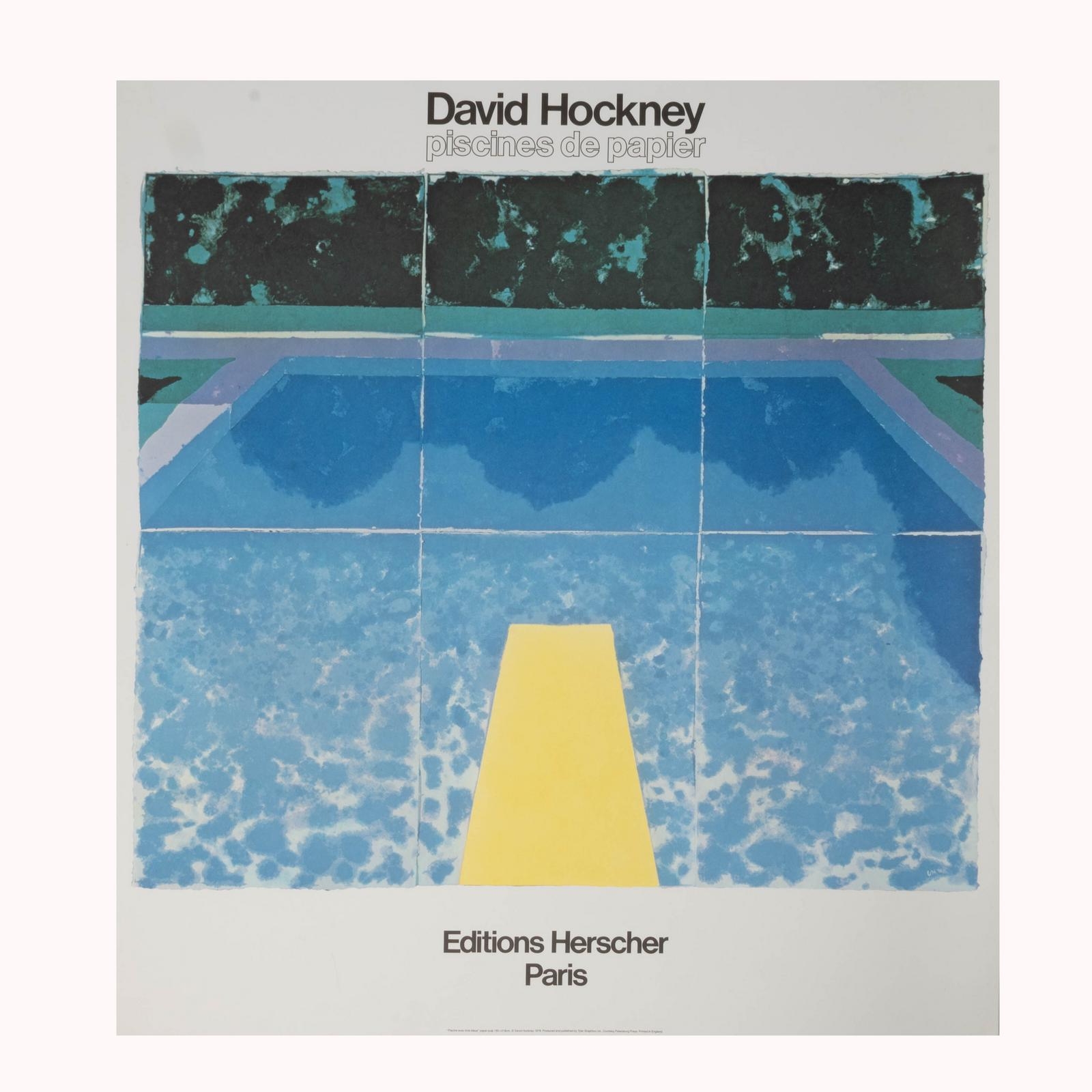 David Hockney | David Hockney/ Piscines de Papier/ Editions Herscher ...