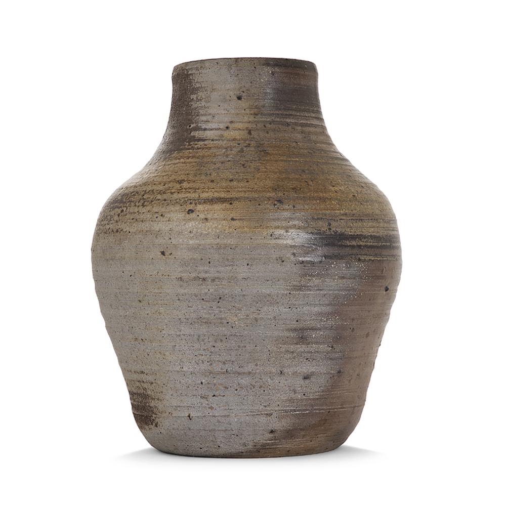 Robert Deblander Grand vase ovoïde en grès animé d'une frise de