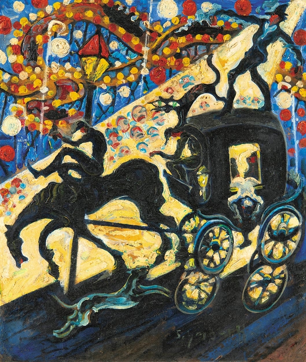 Hugó Scheiber | Portrait of Alexandra Alexandrova Exter (1926) | MutualArt