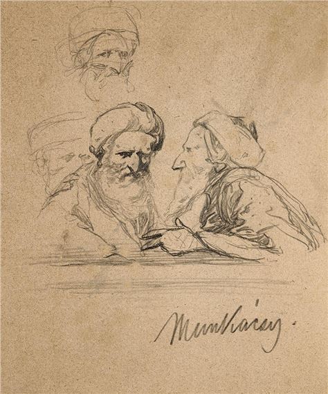 Study for Christ before Pilate by Mihaly Munkacsy