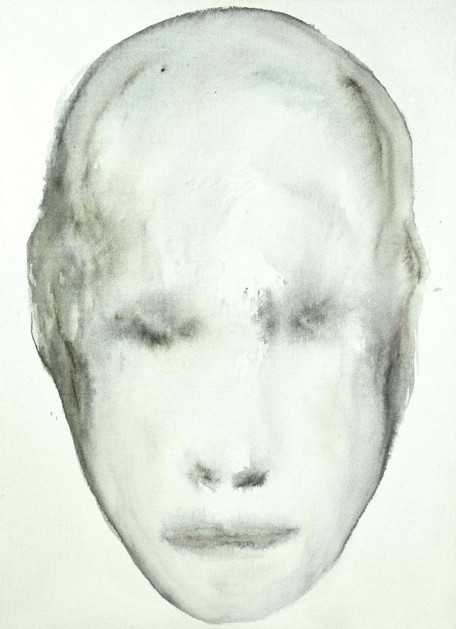 Artwork by Ugo Giletta, VOLTO, Made of watercolor on canvas