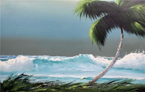 FLORIDA HIGHWAYMEN PALETTE KNIFE OCEAN