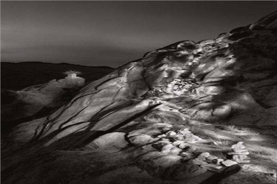 Meditation path, Taktok, Ladakh, (India) by Michel Semeniako, 1991