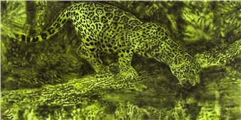 Dokoupil: Leopards - Andrea Caratsch Gallery, St. Moritz