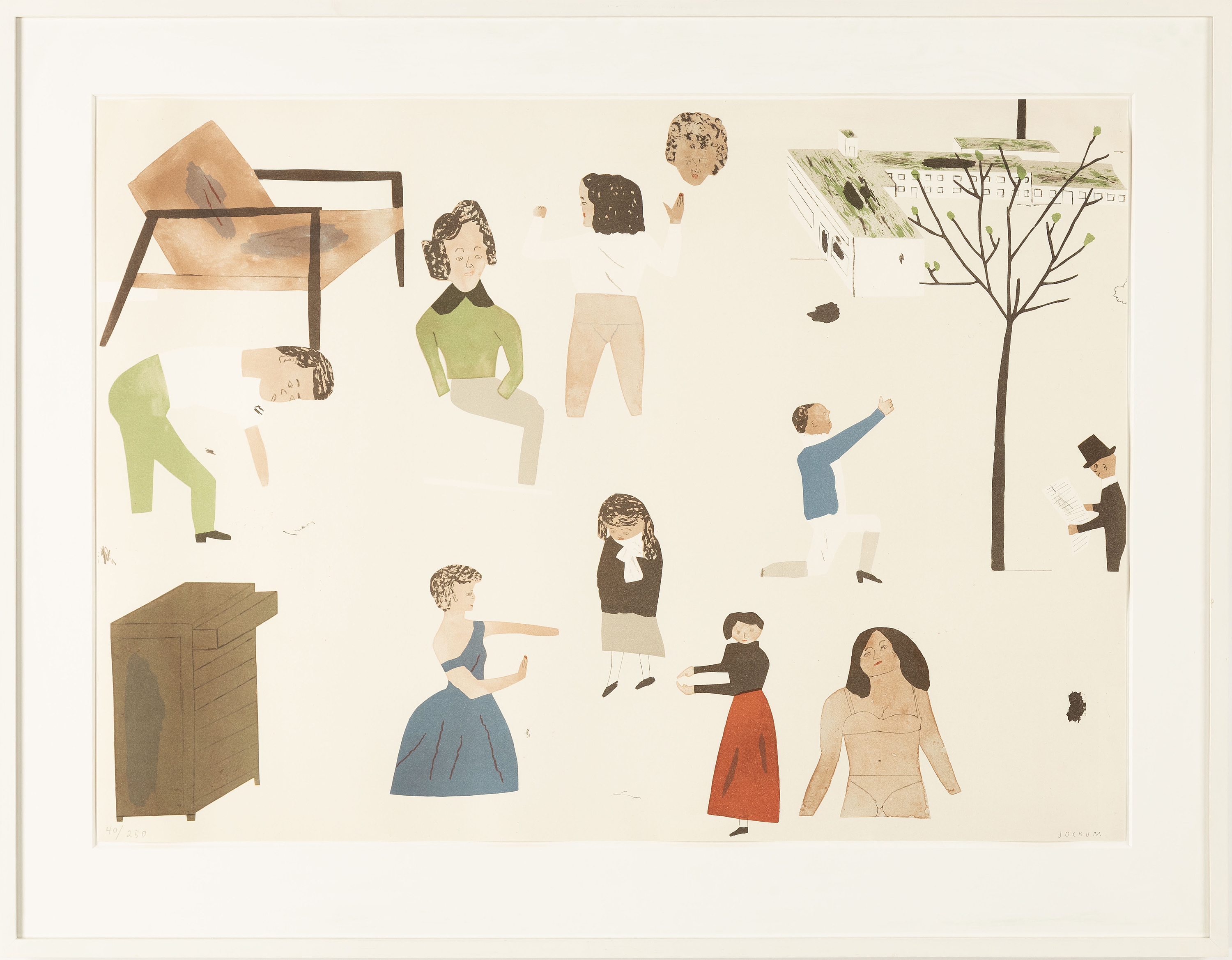 Artwork by Jockum Nordström, Every neighbour is a customer, Made of lithograph in colours