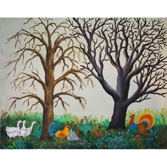 UNDER THE TREES by Magdalena Shummer-Fangor, 2021