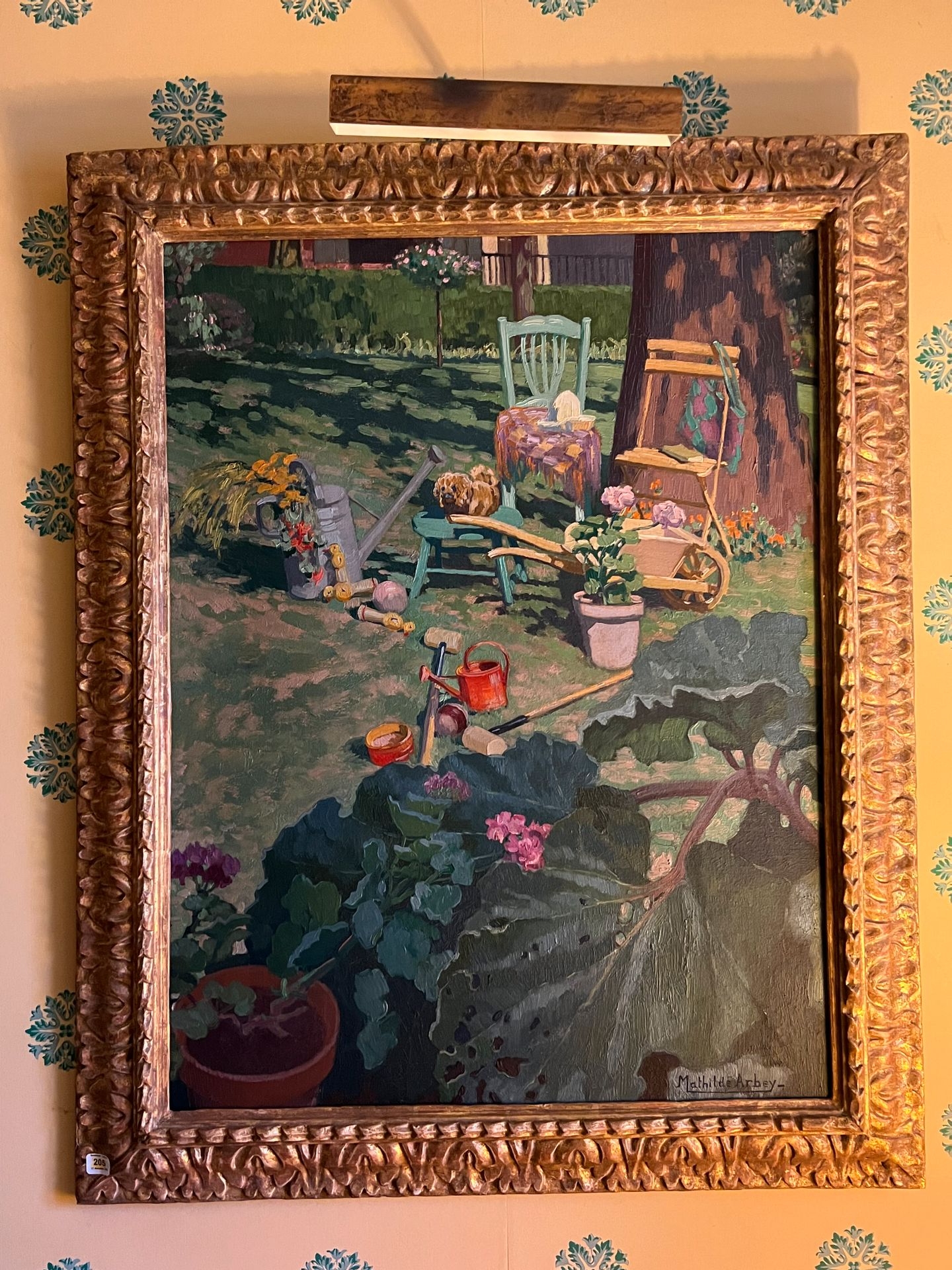 Artwork by Mathilde Arbey, The garden, Made of oil on canvas