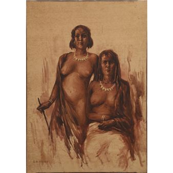 Personaggi e scene di vita africane - G. B. Heller