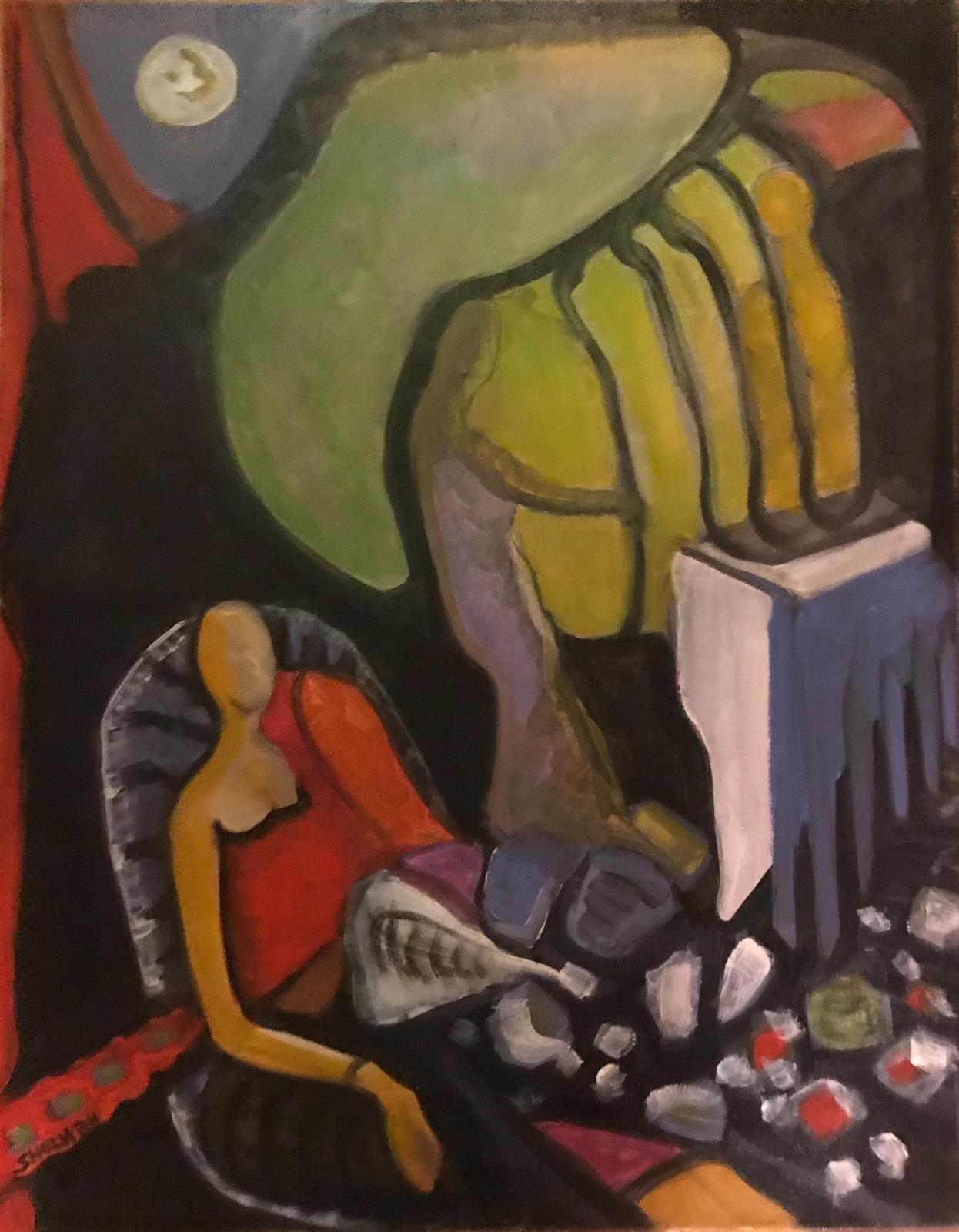 Artwork by Mildred Shulman, HACIENDA, Made of Oil on canvas