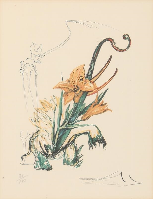 Elephant Lily 1972 by Salvador Dalí, 1936