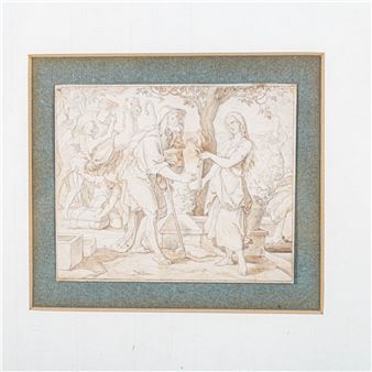 Rebekka at the Well - Oskar Pletsch