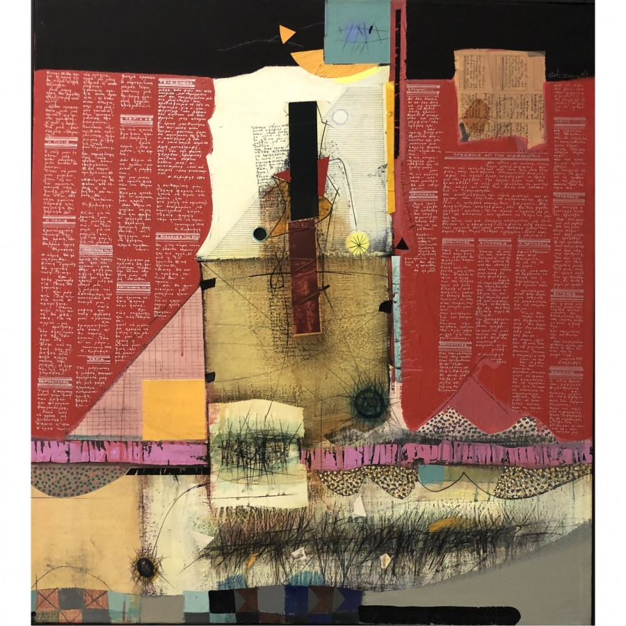 Artwork by Stoian Donev, COMPOSITION, Made of OIL ON CANVAS