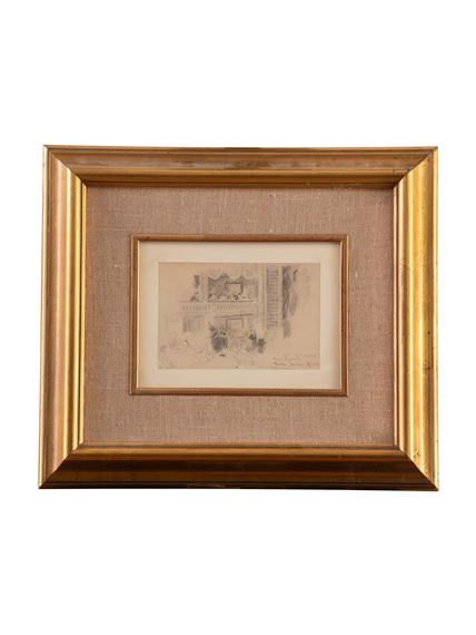 Palco regio, teatro del príncipe Alfonso, Madrid: Retrato de hombre sentado by Cecilio Pla y Gallardo, 1887