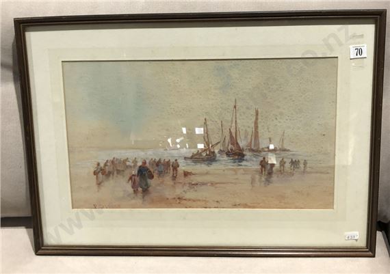 Untitled Coastal Scene - F. Rousse