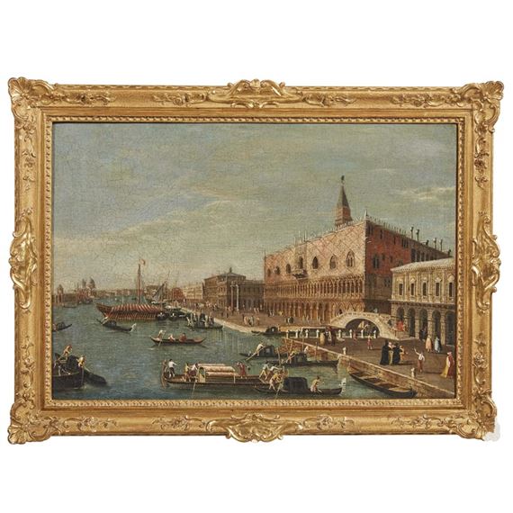VIEW OF THE DOGE'S PALACE AND THE PIAZZETTA; VIEW OF THE DOGE'S PALACE AND THE RIVA DEGLI SCHIAVONI by Canaletto