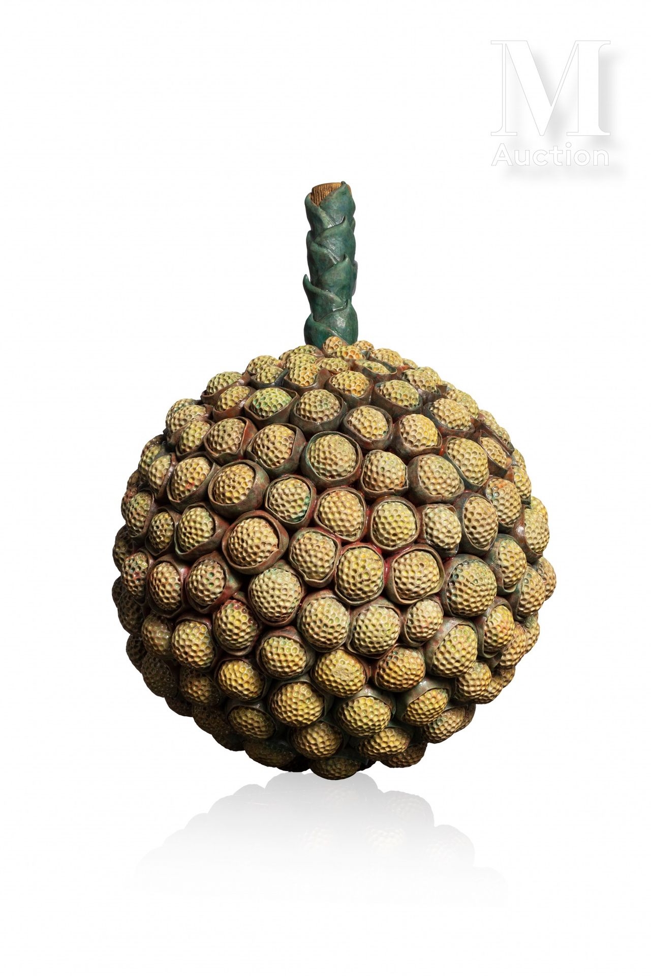 Artwork by Kaori Kurihara, Taste of yellow, Made of polycromatic enamelled ceramic sculpture