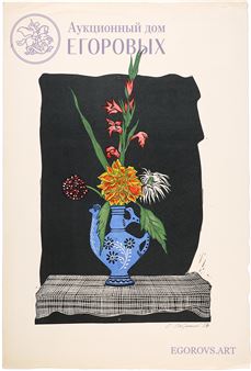 Still life with gladioli - Oleg Alekseevich