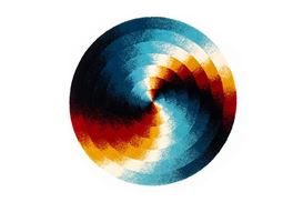 Felipe Pantone Releases 'Chromadynamica Circular Rug'