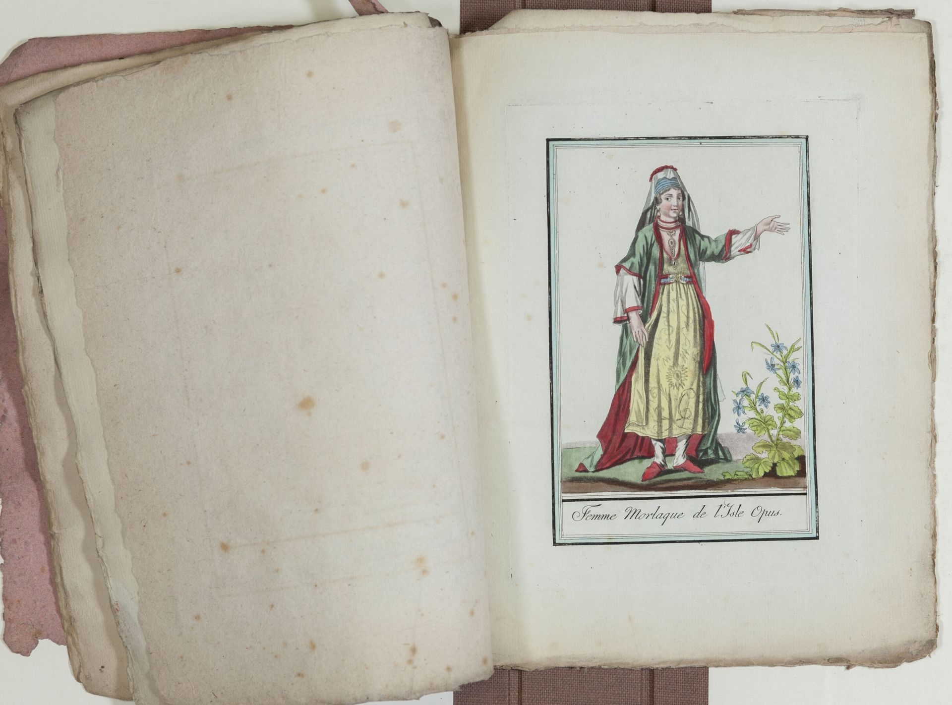 Artwork by Jacques Grasset de Saint-Sauveur, Mores, laws and costumes of the Morlaques, Made of engravings drawn on laid paper (watercolor, gouache and gold highlights) (7)