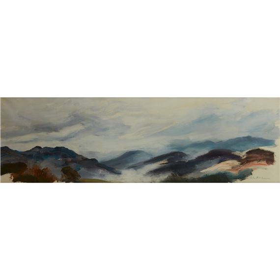 MISTY VALLEYS by John Hitchens, dated 1967