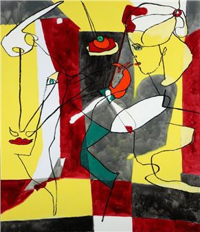 Composition with figures - Bentemarie Kjeldbaek